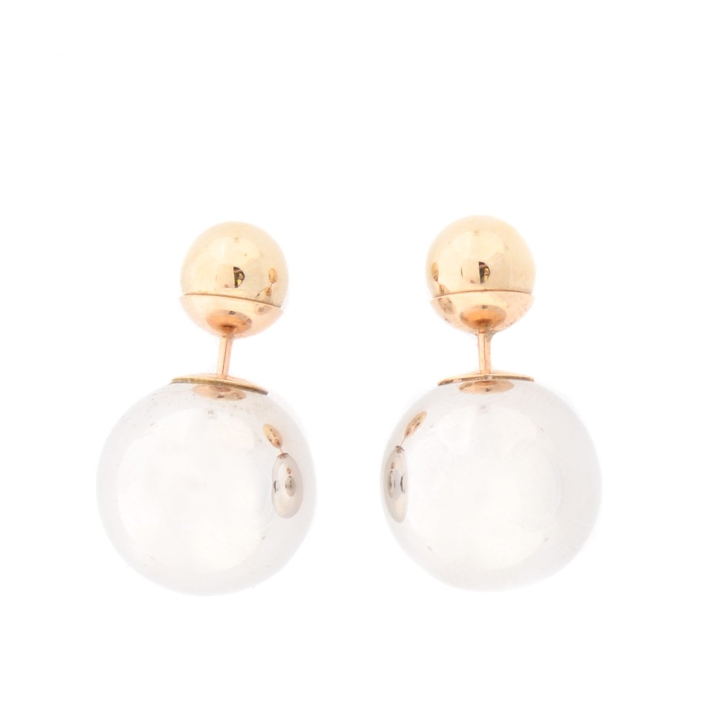 Mise En Dior Tribal Earrings Silver Gold