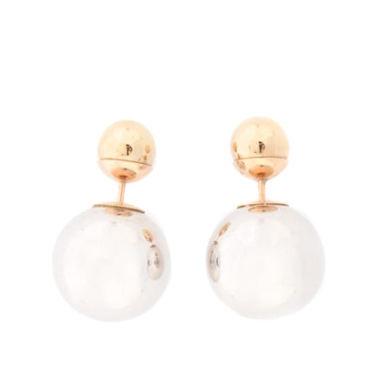 Christian Dior Mise En Dior Tribal Earrings Silver Gold 1 of 5