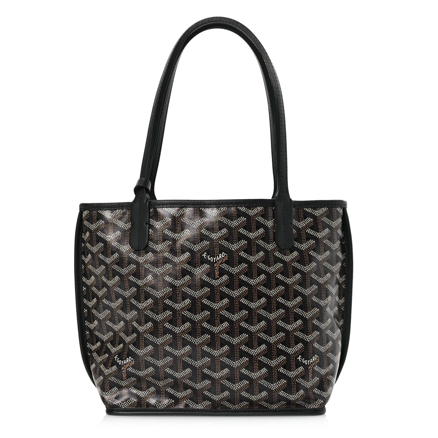 Goyardine Reversible Mini Anjou Black