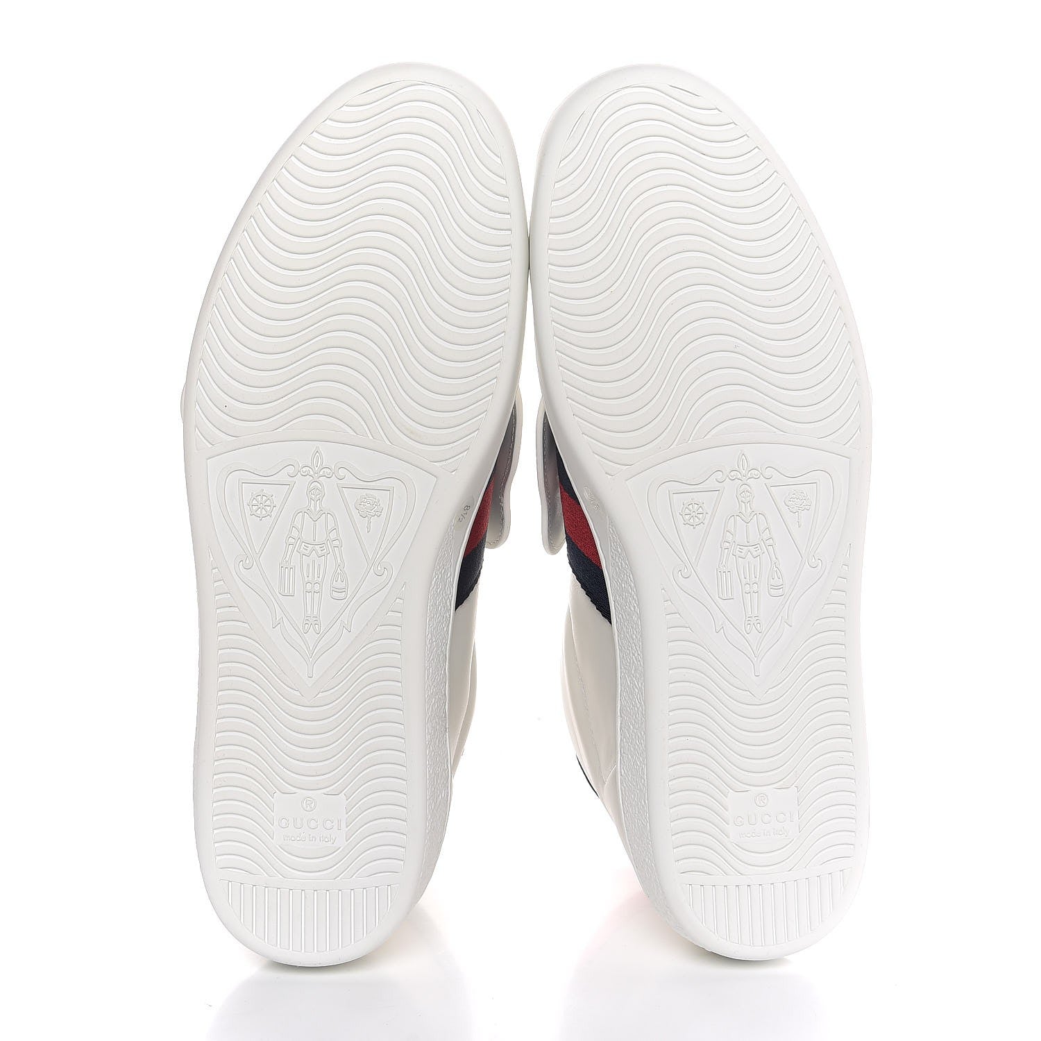Gucci Calfskin Web Panther Embroidered Mens Ace High Top Sneakers 8.5 White 5 of 9