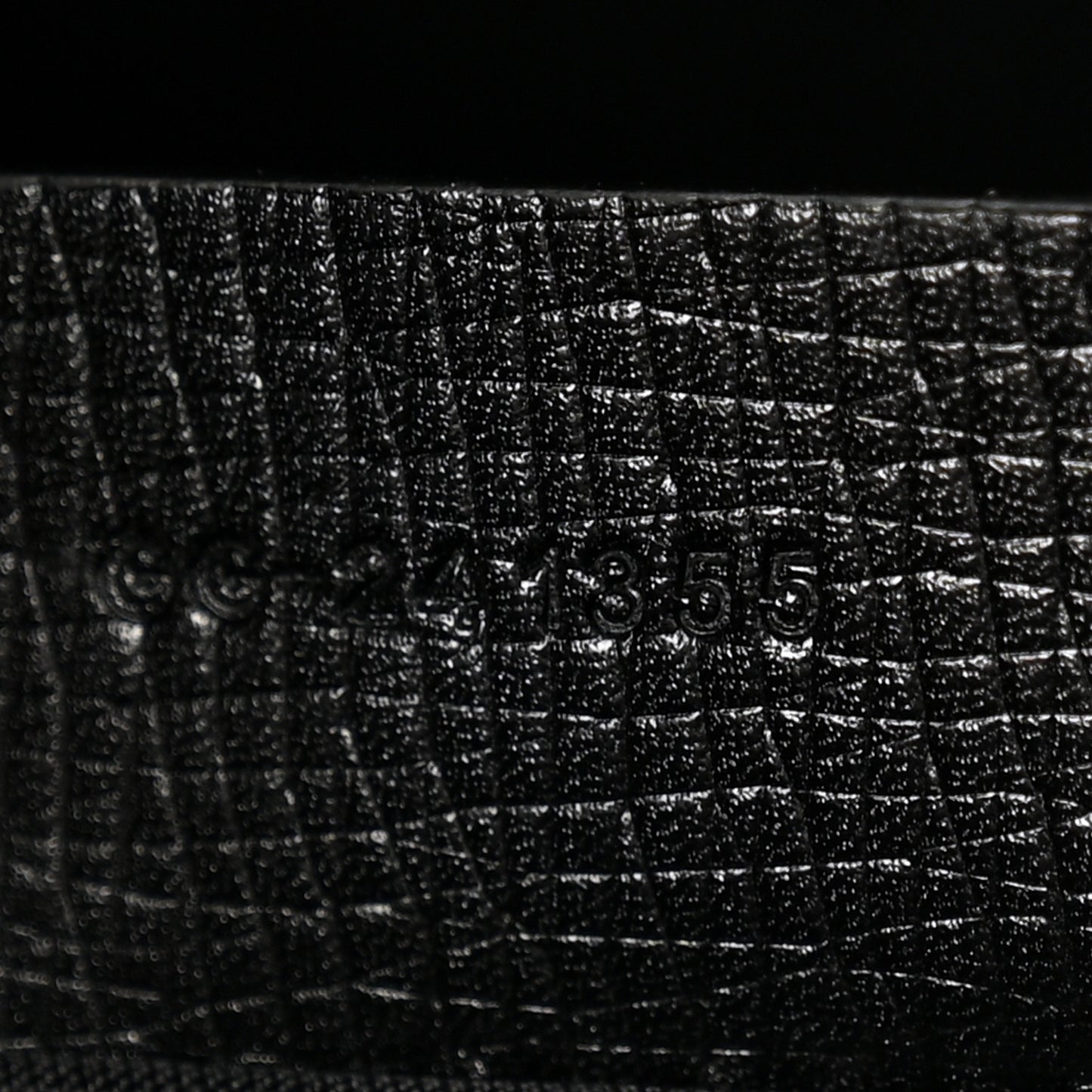 Hammered Calfskin Rib Tote Black
