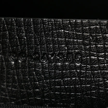 Salvatore Ferragamo Hammered Calfskin Rib Tote Black 7 of 13