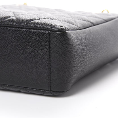 Chanel Caviar Quilted Petit Shopping Tote PST Black 9 of 11