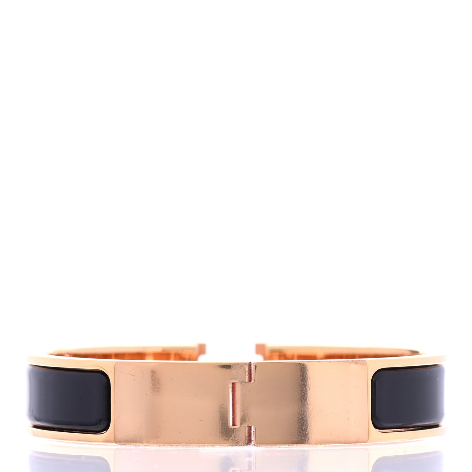 Hermes Enamel Narrow Clic Clac H Bracelet PM Black 3 of 4
