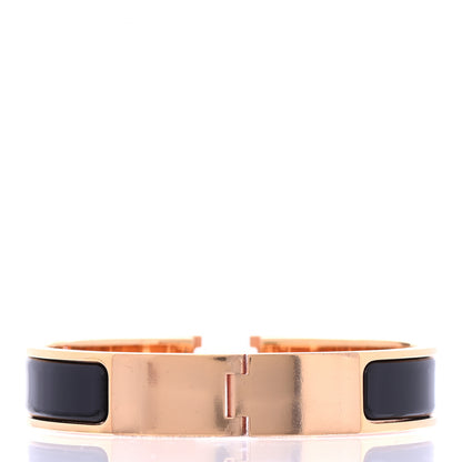 Hermes Enamel Narrow Clic Clac H Bracelet PM Black 3 of 4