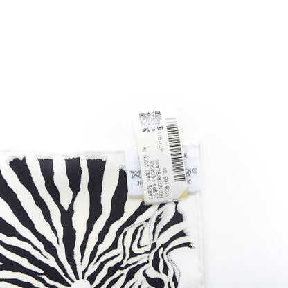 Hermes Silk Zebra Pegasus Nano Scarf 20 Black White 4 of 4