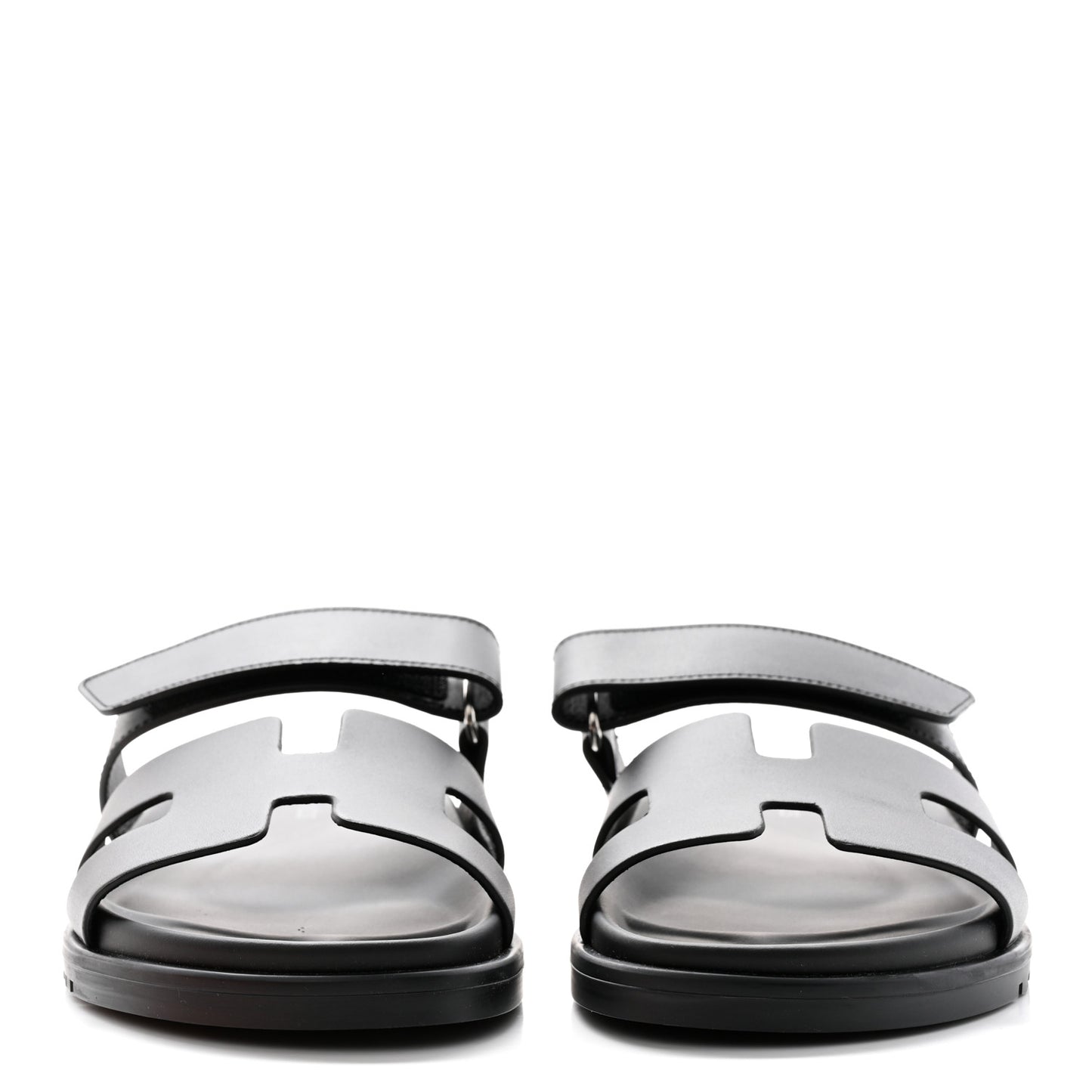 Calfskin Womens Chypre Sandals 37.5 Black