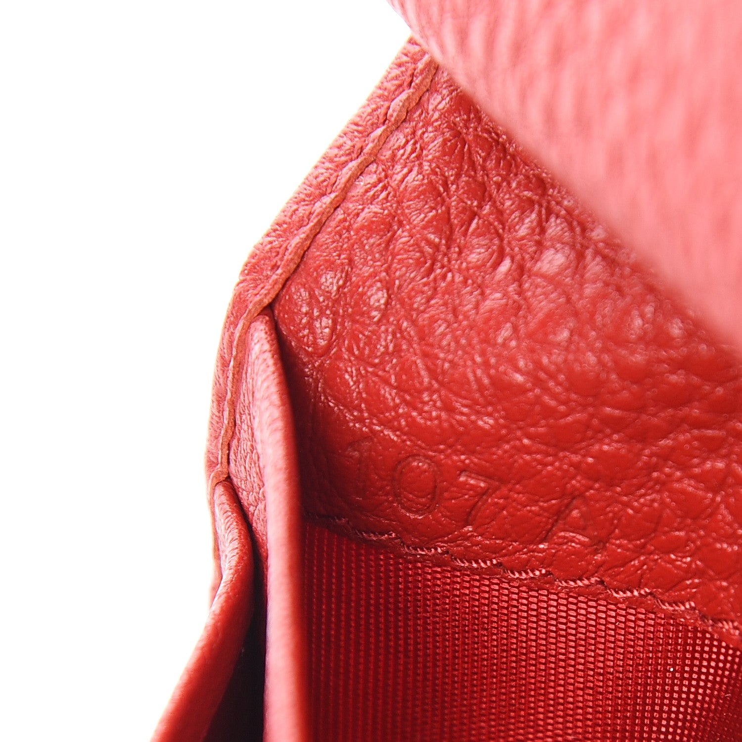 Prada Vitello Grain Bi-Fold Wallet Fuoco 7 of 8