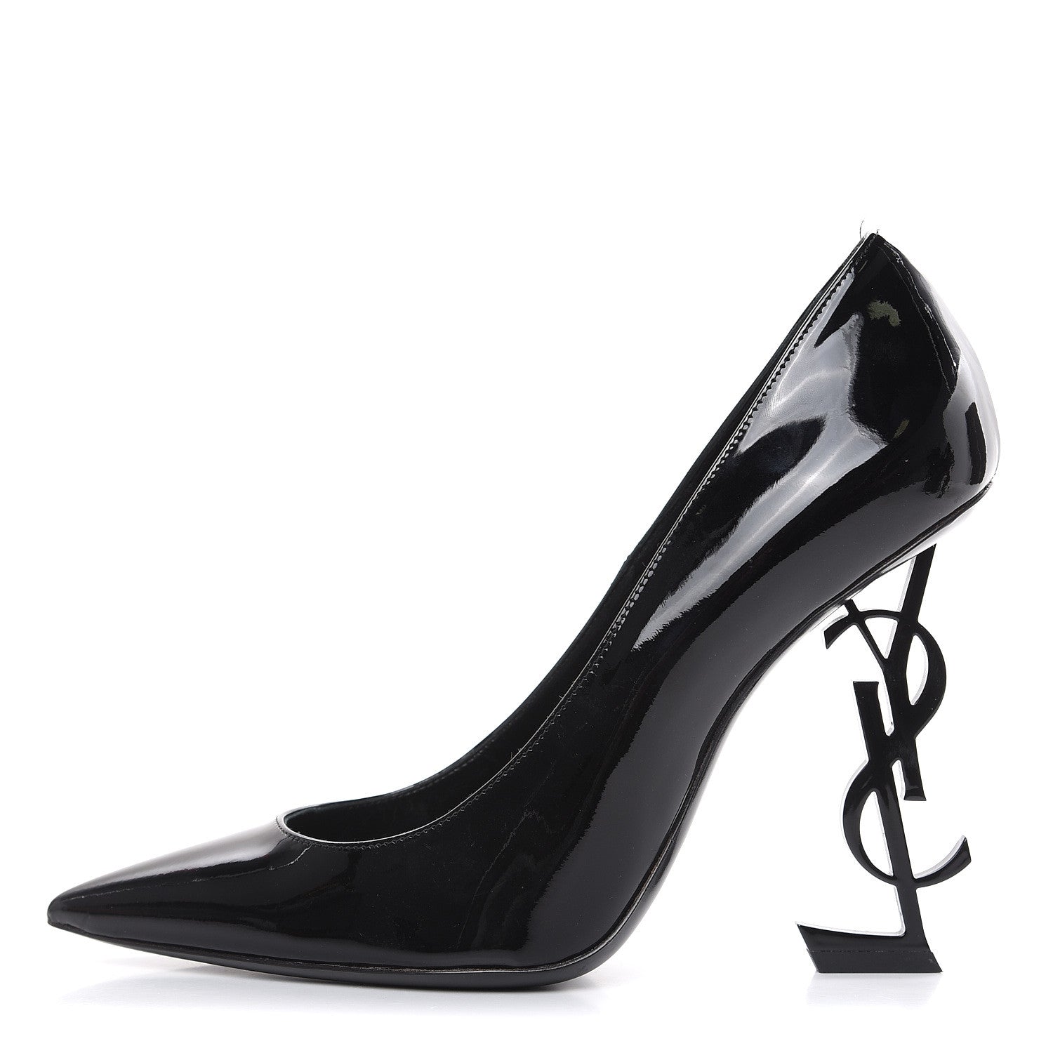 Saint Laurent Patent Opyum 110 Pumps 39 Black 1 of 9