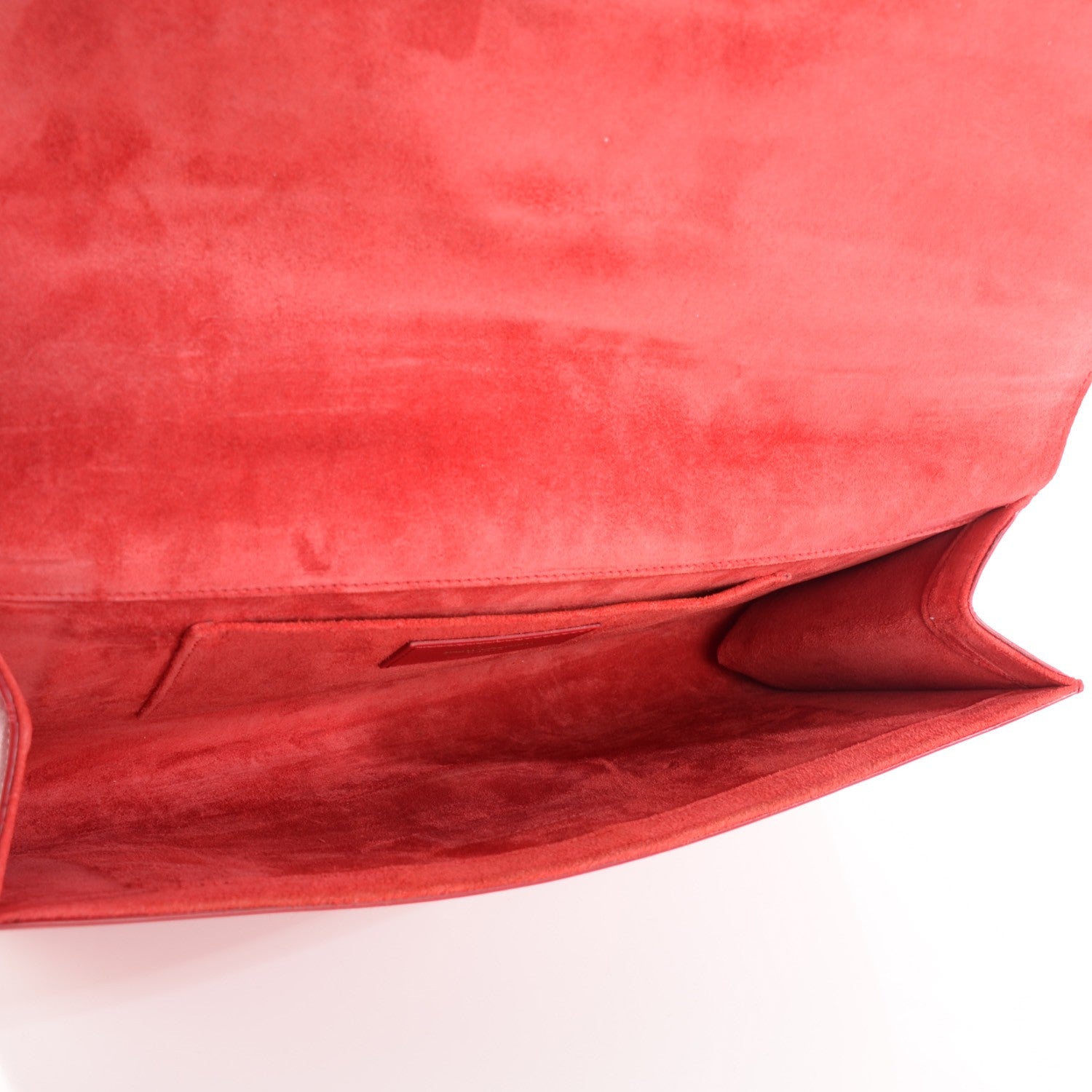 Saint Laurent Calfskin Classic Y Ligne Clutch Red 7 of 7