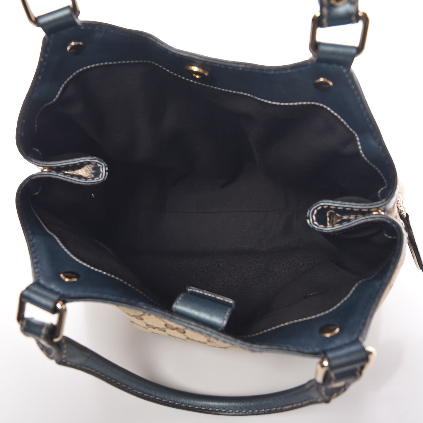 Monogram Lurex Medium Sukey Tote Metallic Blue