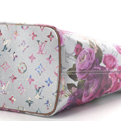 Louis Vuitton Metallic Monogram LV Garden Neverfull MM Silver 9 of 9