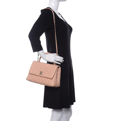 Chanel Caviar Quilted Small Coco Handle Flap Light Pink 2 of 11