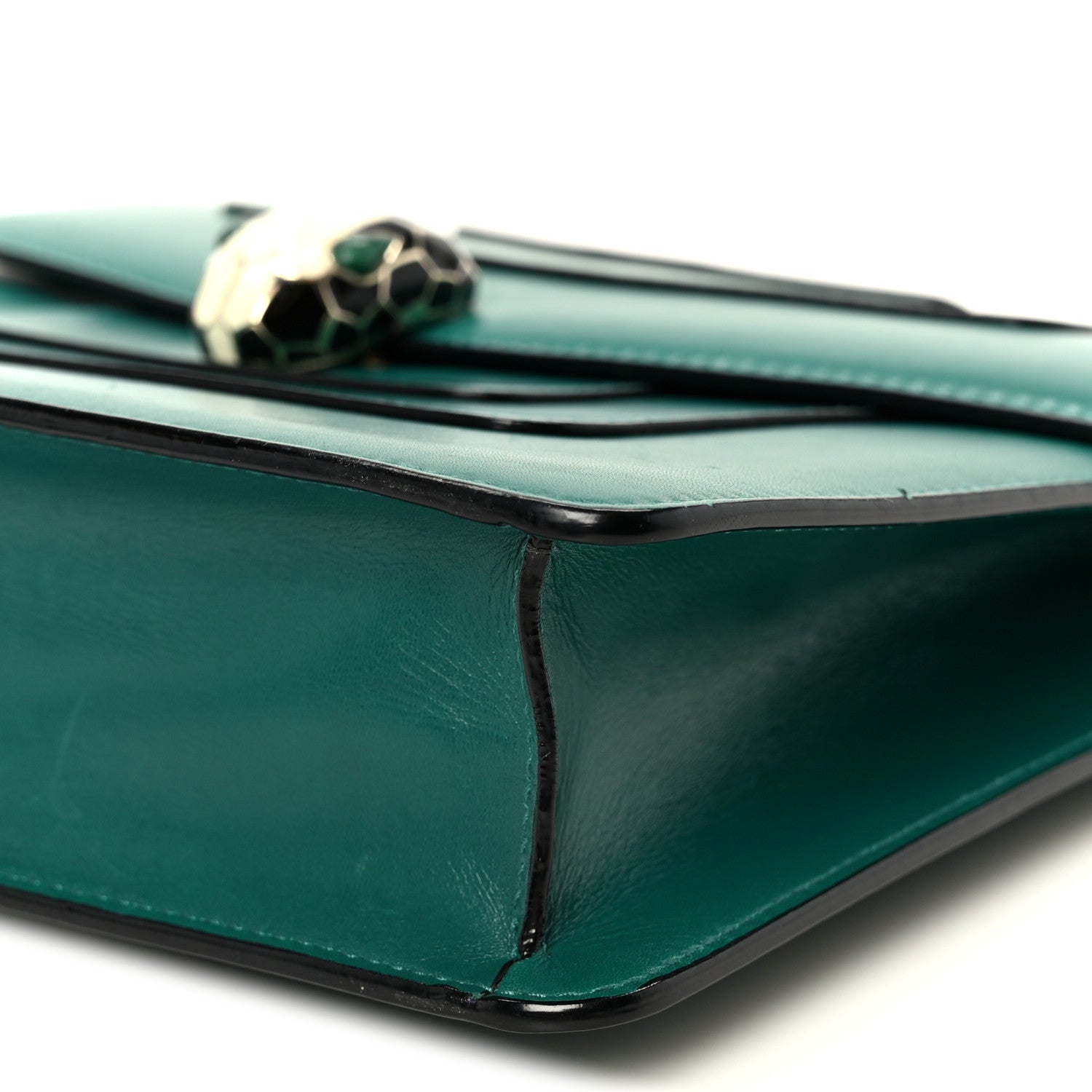 Bulgari Calfskin Serpenti Forever Snake Strap Crossbody Bag Emerald Green 11 of 11
