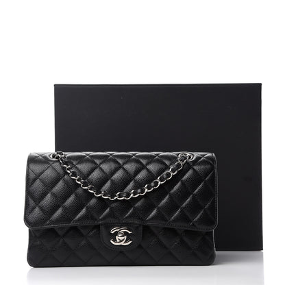 Chanel Caviar Quilted Medium Double Flap Black 12 of 12