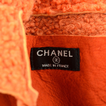 Chanel Shearling Patchwork Mademoiselle Messenger Orange 6 of 8