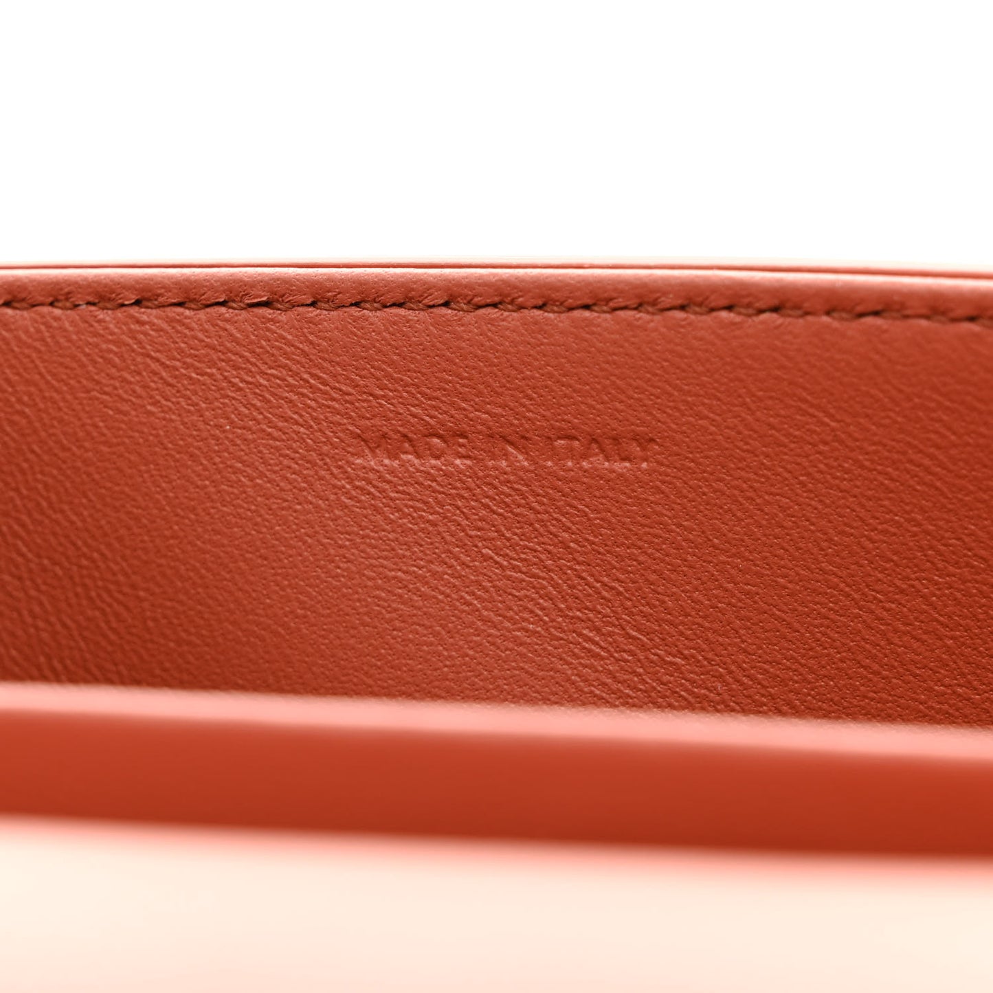 Shiny Calfskin Triomphe Shoulder Bag Terracotta