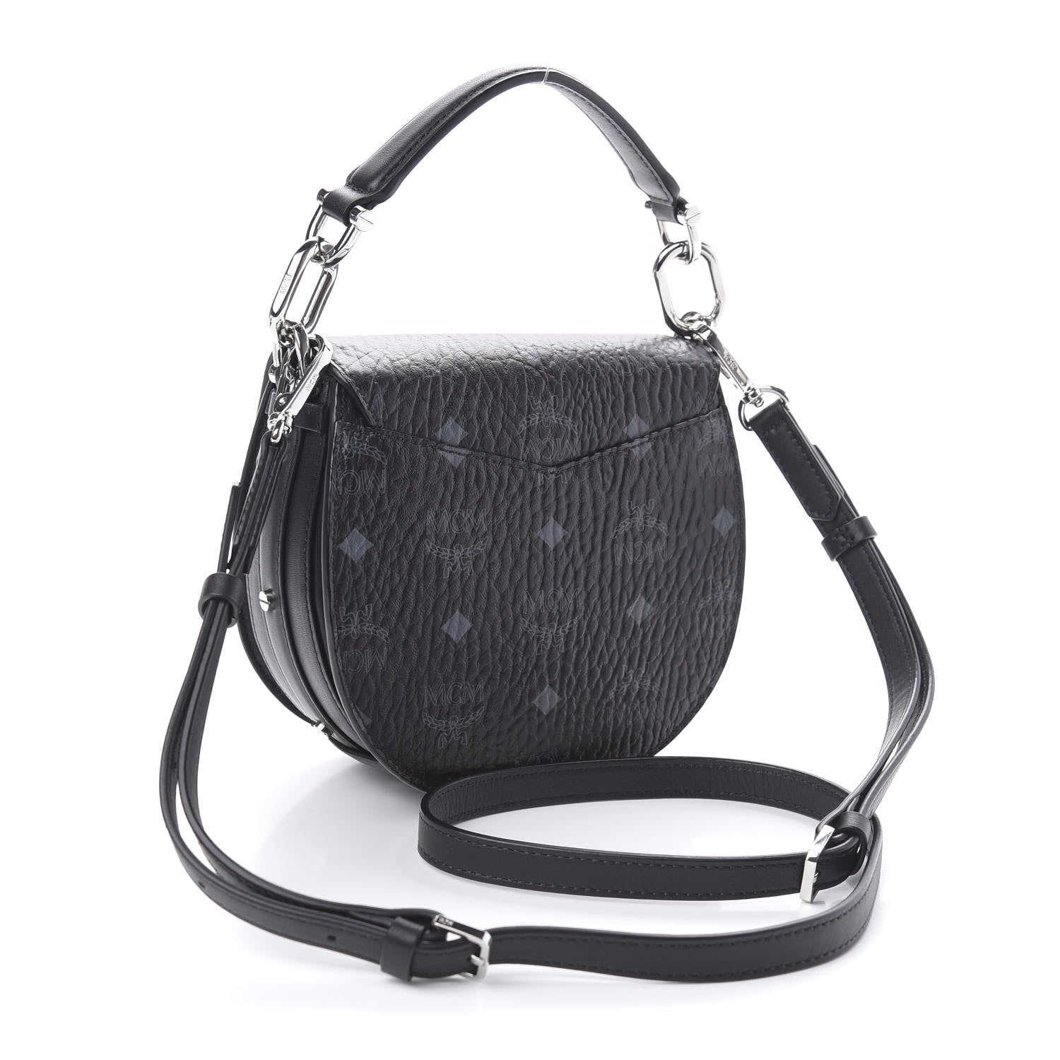 MCM Visetos Mini Patricia Crossbody Bag Black 3 of 10