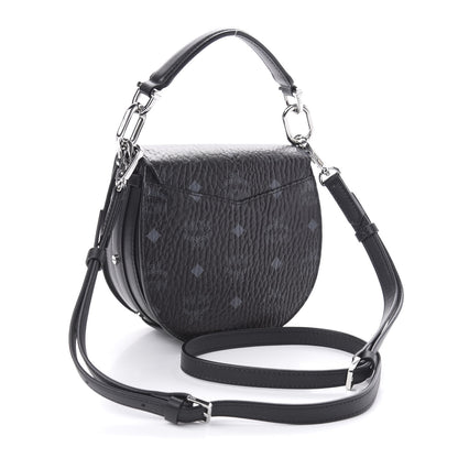MCM Visetos Mini Patricia Crossbody Bag Black 3 of 10