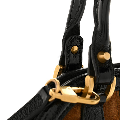 Gucci Suede Ophidia Medium Re(Belle) Top Handle Bag Nocciola Black 14 of 15