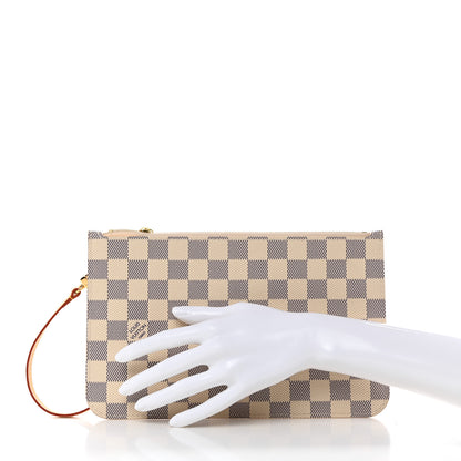 Louis Vuitton Damier Azur Neverfull MM GM Pochette 2 of 6