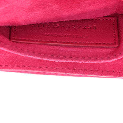 Saint Laurent Calfskin Mini Y Ligne Crossbody Pochette Bag Fuchsia 6 of 8