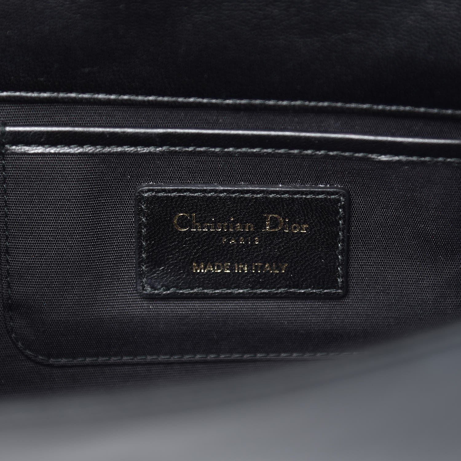 Christian Dior Lambskin Cannage Lady Dior Convertible Clutch Black 6 of 7