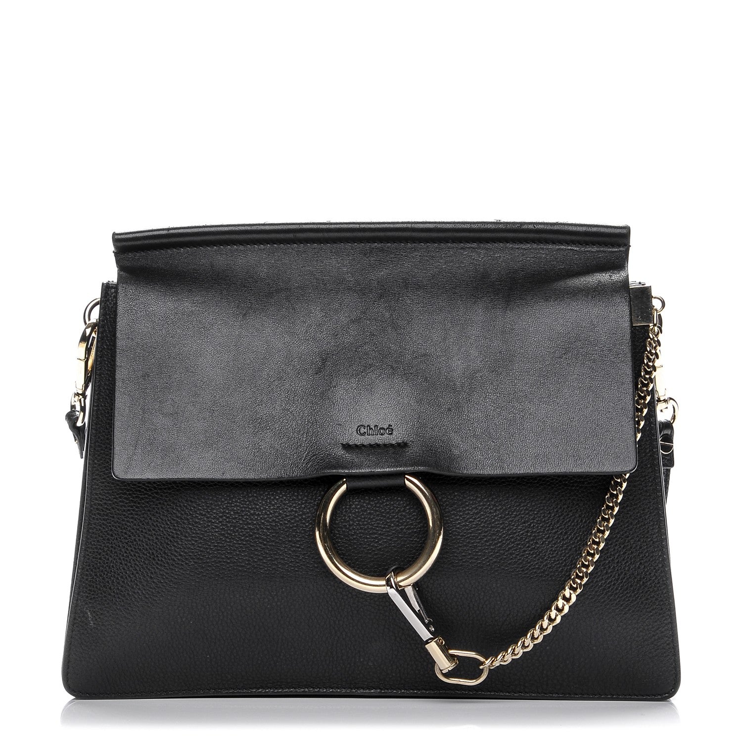 Chloe Calfskin Medium Faye Shoulder Bag Black 1 of 10