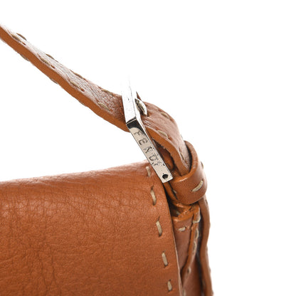 Fendi Calfskin Selleria Baguette Tan 8 of 9