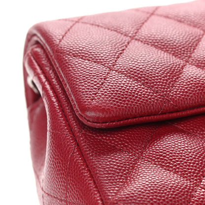 Chanel Caviar Quilted Mini Rectangular Flap Dark Red 9 of 12