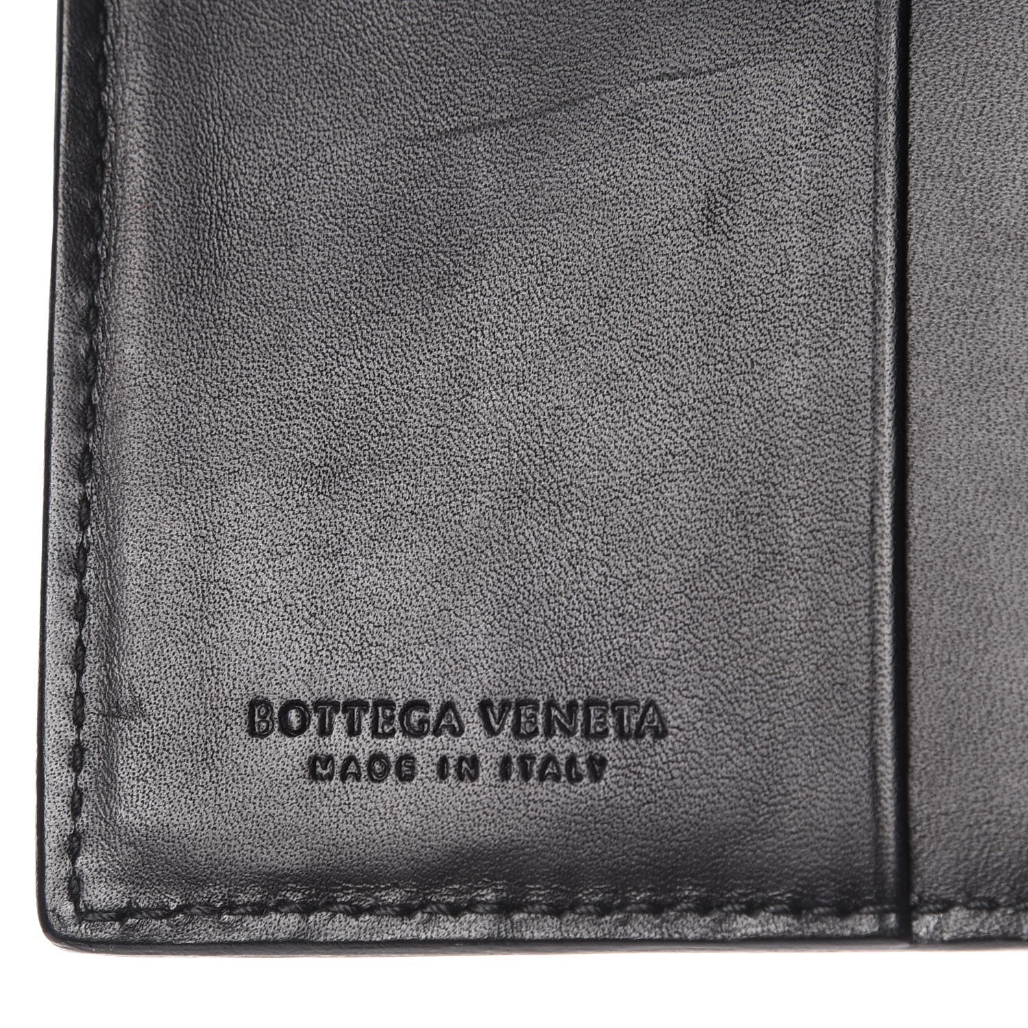 Bottega Veneta Nappa Intrecciato Chain Bi-Fold Wallet Nero Black 6 of 7