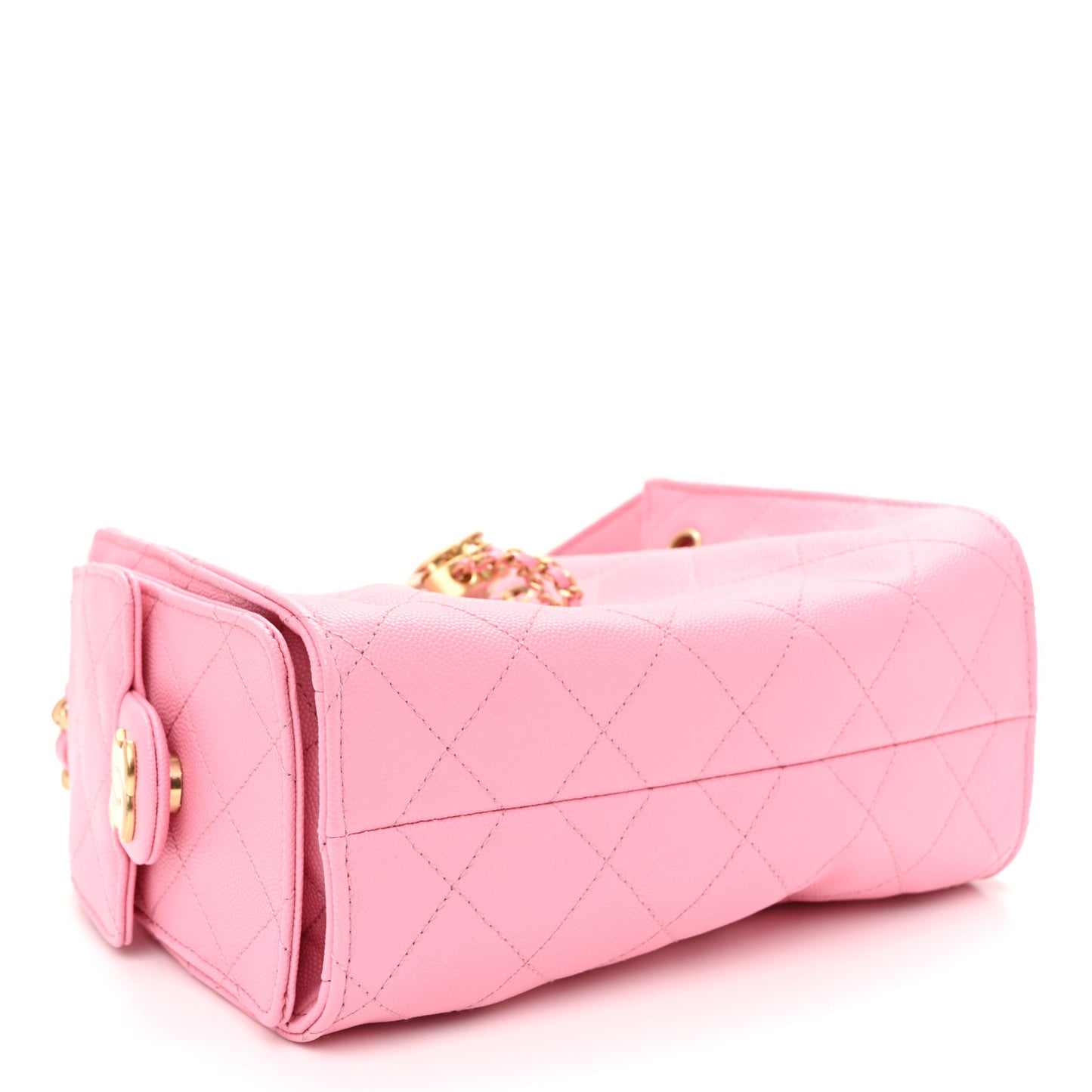 Caviar Quilted Mini Chanel 25 Handbag Pink