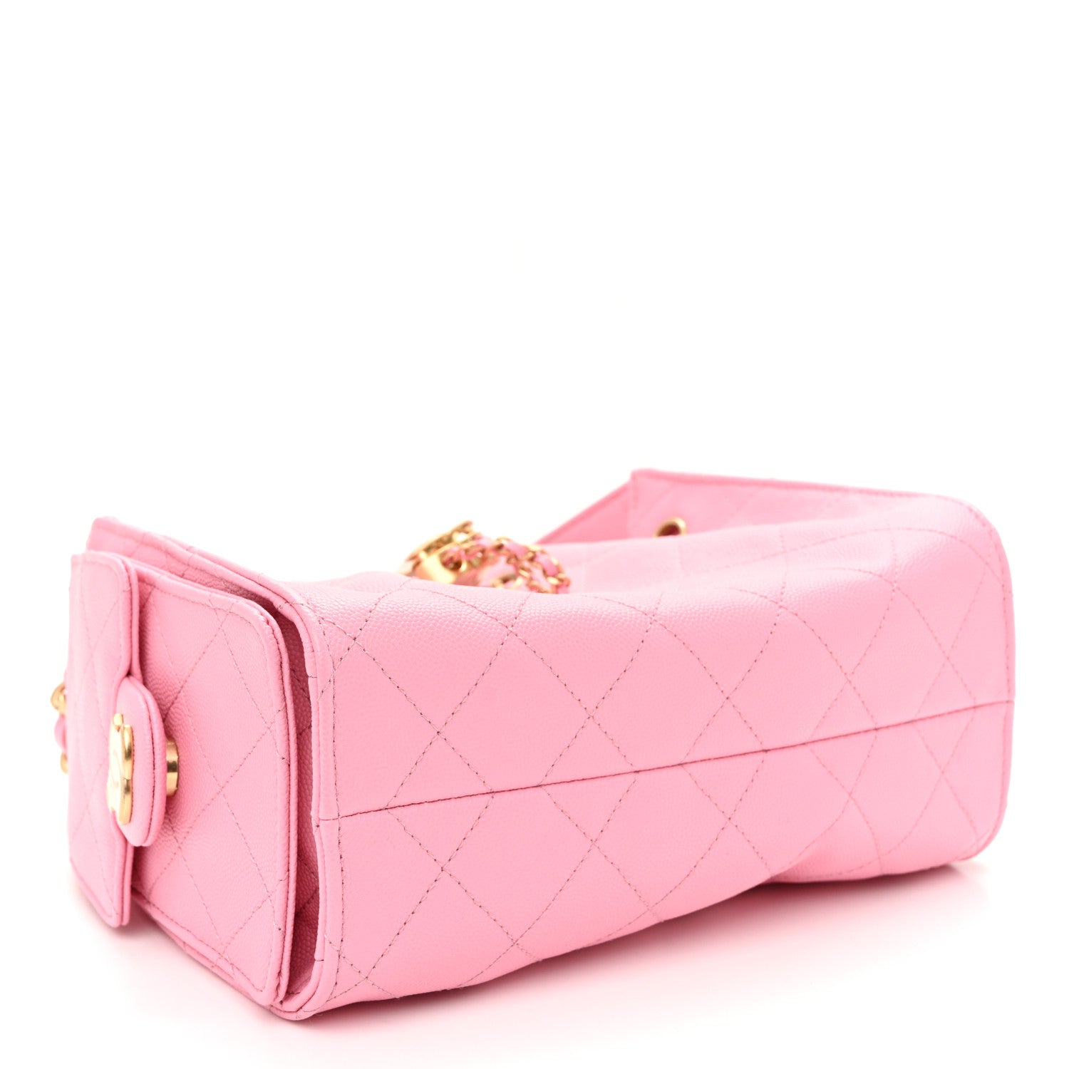 Chanel Caviar Quilted Mini Chanel 25 Handbag Pink 3 of 10