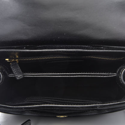 Saint Laurent Velvet Y Quilted Monogram Toy Loulou Chain Satchel French Black 4 of 9