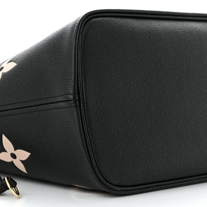 Louis Vuitton Empreinte Monogram Giant Neverfull MM Black Beige 8 of 9