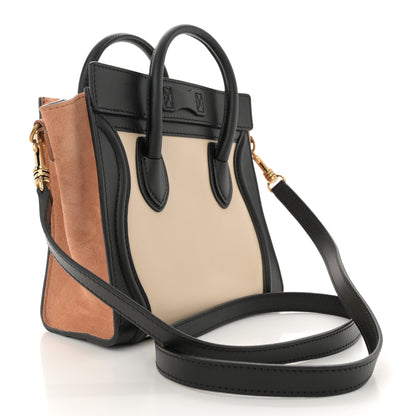 Celine Smooth Nubuck Nano Tri-Color Luggage Beige 3 of 11