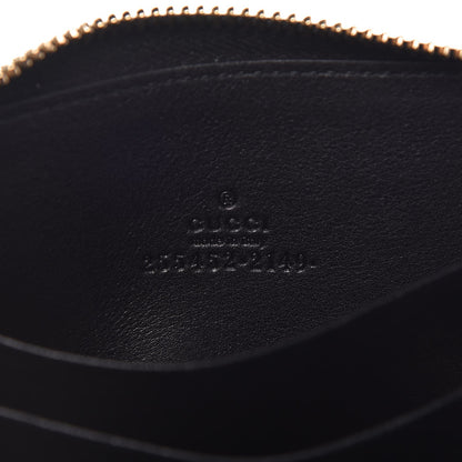 Gucci Guccissima Zip Around Card Case Black 6 of 7