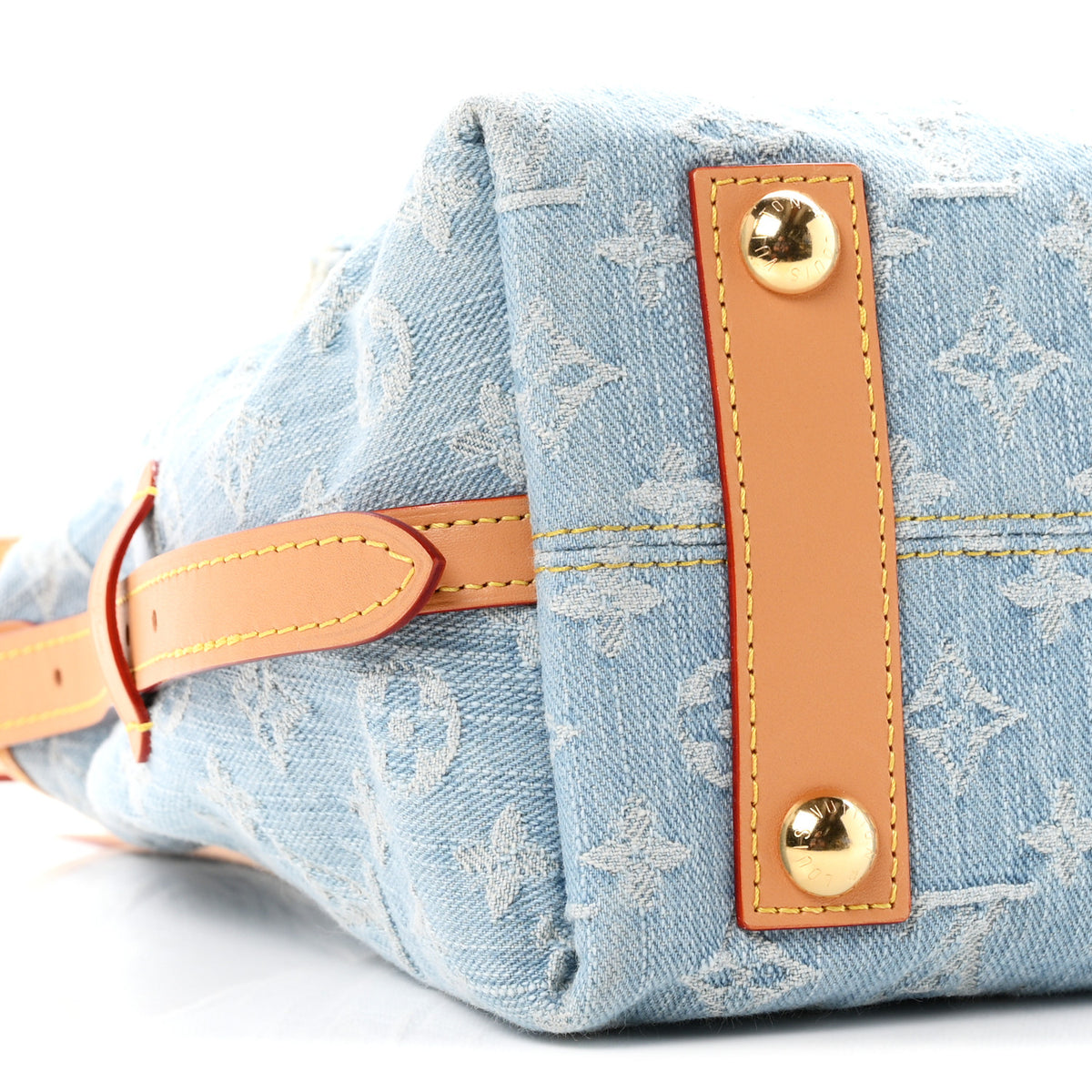 Louis Vuitton Monogram Denim CarryAll PM Sky Blue 10 of 12