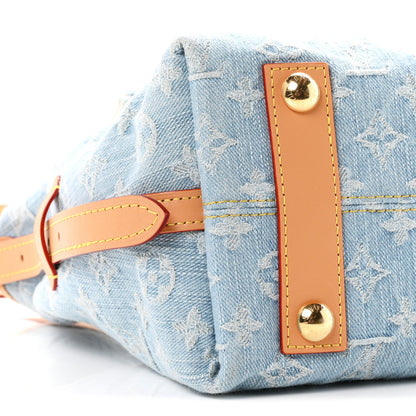 Louis Vuitton Monogram Denim CarryAll PM Sky Blue 10 of 12