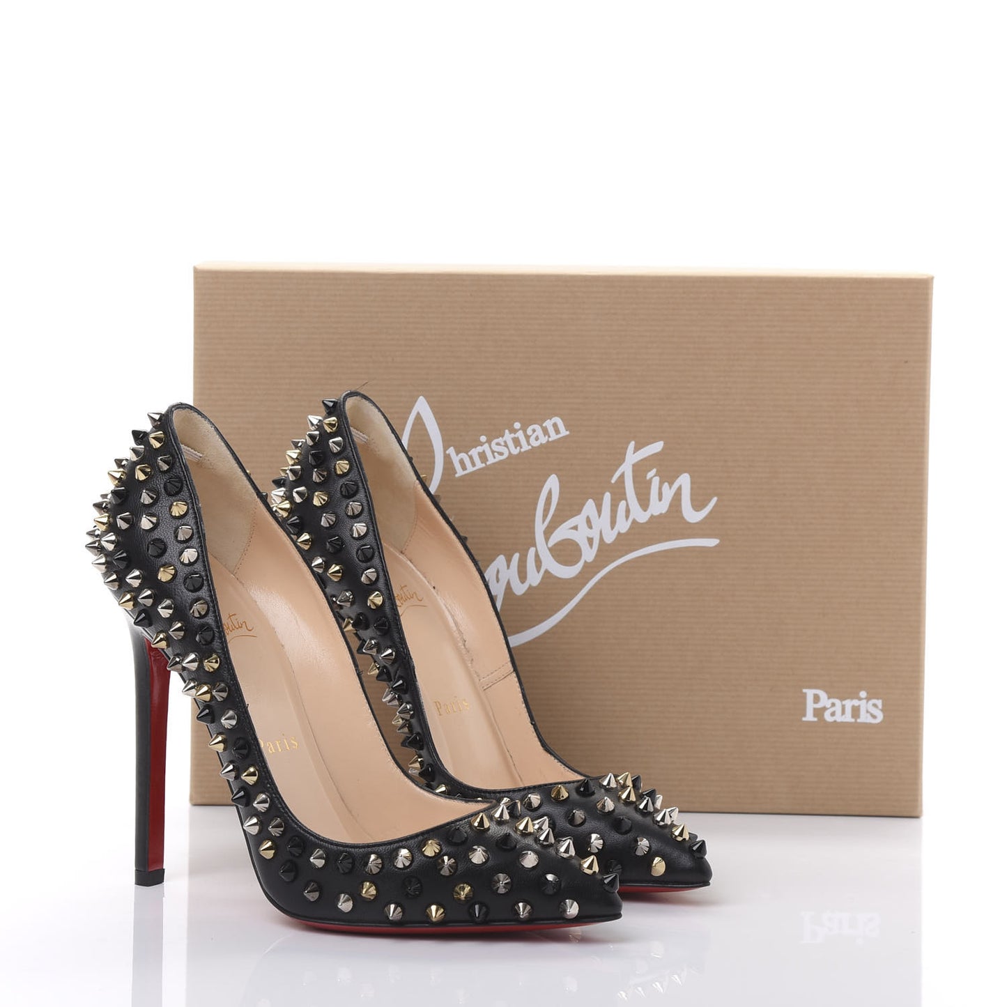 Nappa Pigalle Spikes 120 Pumps 35 Black