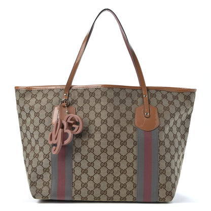 Gucci Monogram Patent Web Large Jolie Tote Pink 1 of 12