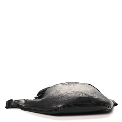 Louis Vuitton Calfskin Monogram Shadow Discovery Bumbag Black 4 of 9
