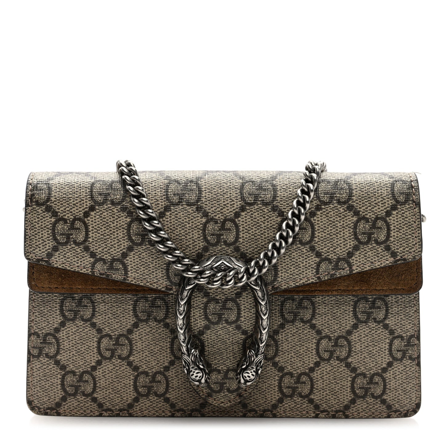 GG Supreme Monogram Super Mini Dionysus Shoulder Bag Taupe