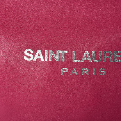 Saint Laurent Lambskin Teddy Drawstring Bag Freesia 10 of 18