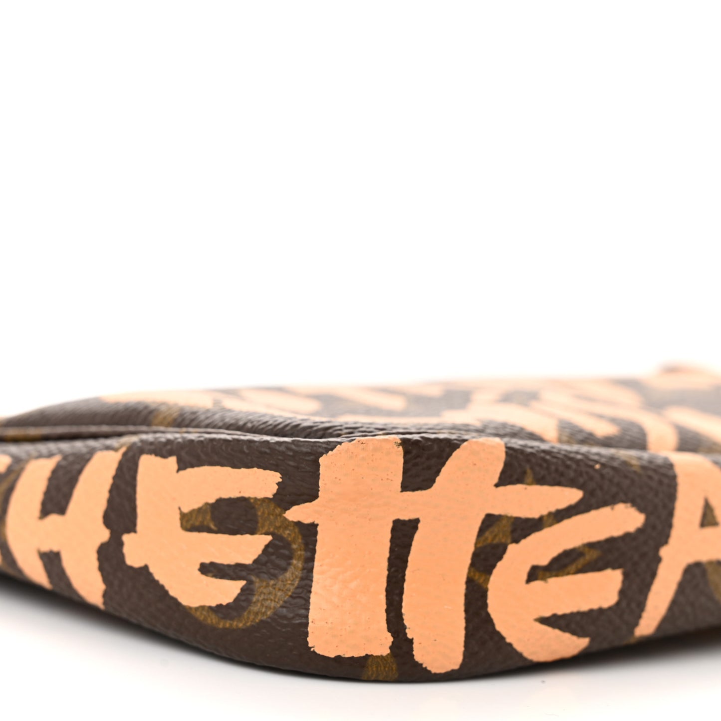 Monogram Graffiti Pochette Accessories Peach