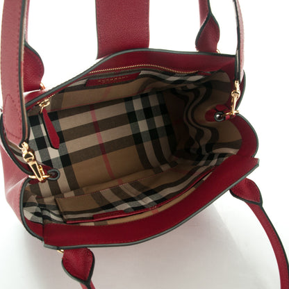 Burberry Soft Grain Medium Buckle Tote Parade Red 5 of 8
