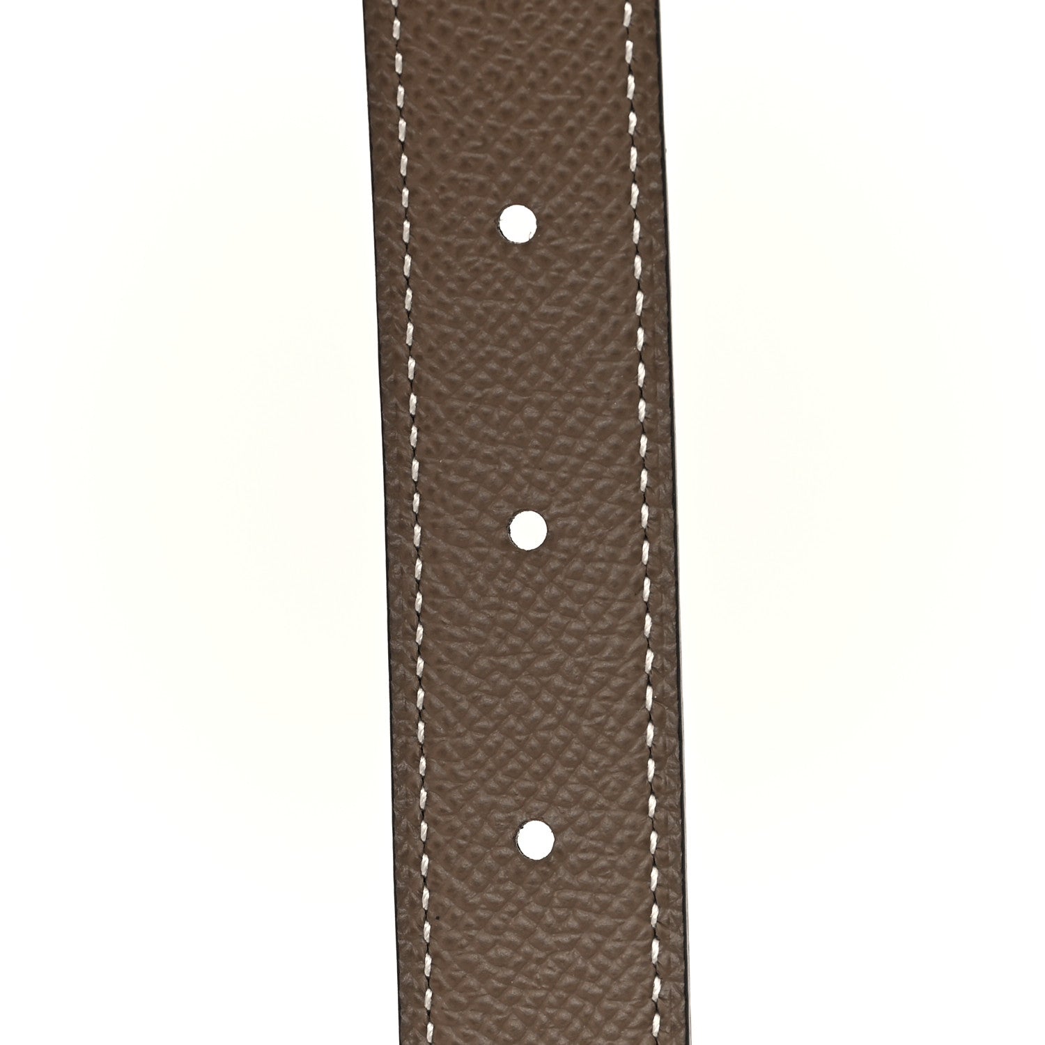 Hermes Swift Epsom 24mm Belt Strap 95 Black Etoupe 4 of 5