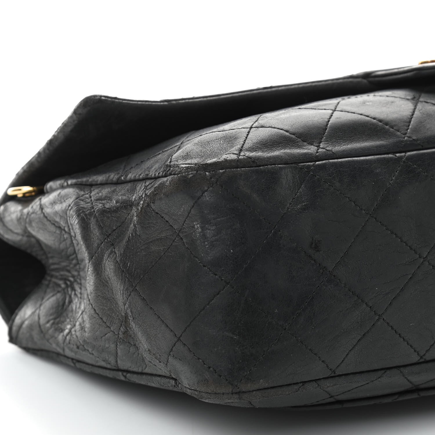 Chanel Lambskin Quilted Medium Single Flap Black 17 of 21