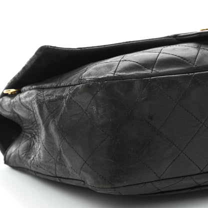 Chanel Lambskin Quilted Medium Single Flap Black 17 of 21