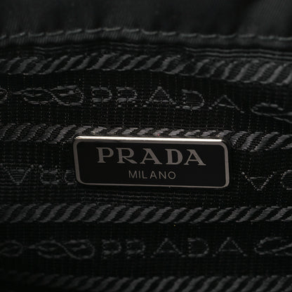Prada Re-Nylon Vela Drawstring Wristlet Pouch Black 6 of 10